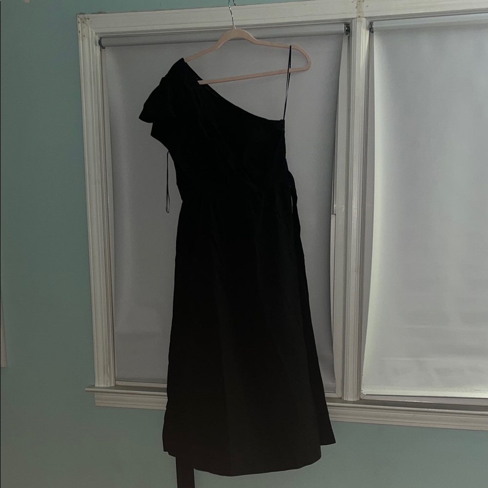 Madewell Black One-Shoulder Dress